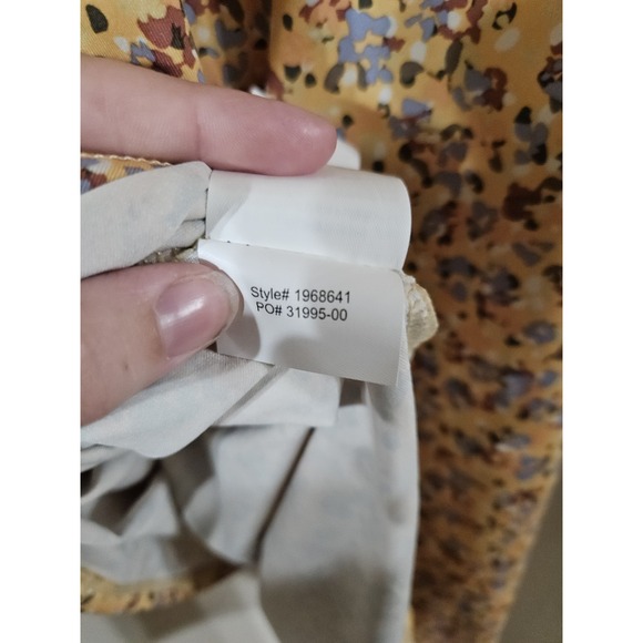 Prana Yellow Floral Emerald Lake Sleeveless Tank Dress Size Small Preppy Boho - Picture 6 of 6